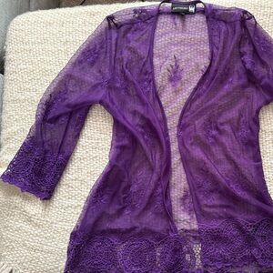 Antthony Purple Lace Robe
